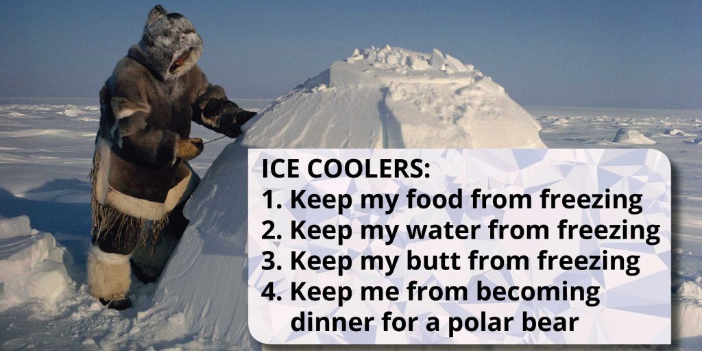 List of selling ice coolers to Eskimos Inuit Creativity
